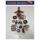 Crochet Top Hand Towel / Tea Towel - Enjoy Coffee and Donuts Crochet Top Hand Towel / Tea Towel - Enjoy Coffee and Donuts